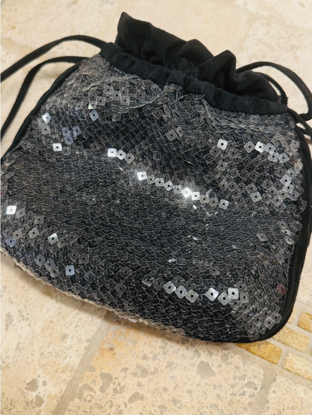 RARE VINTAGE Bottega Veneta Sequin Pouch Bag ✨ Made in Italy